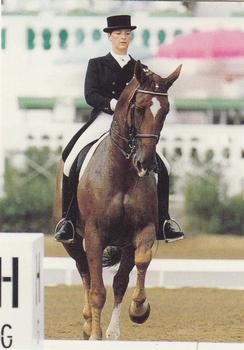 1995 Collect-A-Card Equestrian #89 Anna Merveldt-Steffens / Rapallo 16 Front